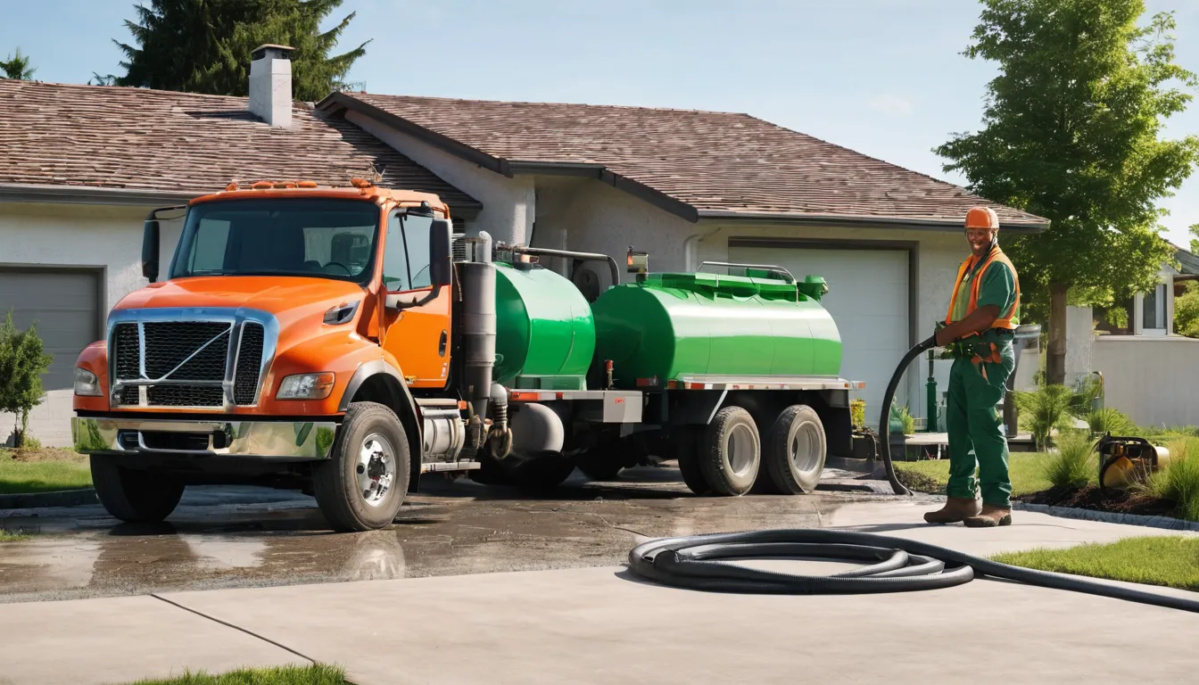 A local provider pumping a septic tank at a home in the Boca Raton area